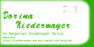 dorina niedermayer business card